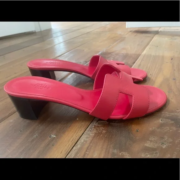 Hermes oasis sandals 38 red - Picture 3 of 6